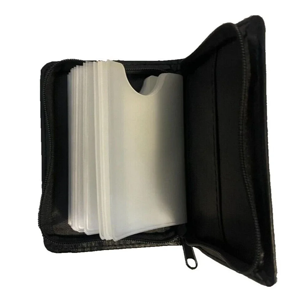 Lock Wallet Protection Amazing Slim Leather RFID Card Wallet ID Holder Purses